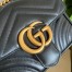 Gucci GG Marmont Square Mini Bag in Black Chevron Leather