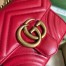 Gucci GG Marmont Square Mini Bag in Red Chevron Leather