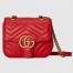 Gucci GG Marmont Square Mini Bag in Red Chevron Leather