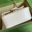 Gucci GG Marmont Square Mini Bag in White Chevron Leather