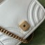 Gucci GG Marmont Square Mini Bag in White Chevron Leather