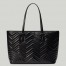 Gucci GG Marmont Large Tote Bag in Black Chevron Leather