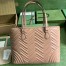 Gucci GG Marmont Large Tote Bag in Rose Beige Chevron Leather