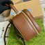Gucci Blondie Mini Top Handle Bag in Brown Leather