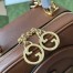 Gucci Blondie Mini Top Handle Bag in Brown Leather