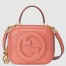 Gucci Blondie Mini Top Handle Bag in Pink Leather