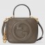 Gucci Blondie Mini Top Handle Bag in Taupe Leather