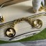 Gucci Blondie Mini Top Handle Bag in White Leather
