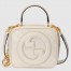 Gucci Blondie Mini Top Handle Bag in White Leather
