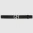 Gucci GG Buckle Belt 30MM in Black Leather