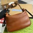 Gucci Diana Medium Shoulder Bag in Brown Cuir Leather