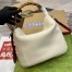 Gucci Diana Medium Shoulder Bag in White Cuir Leather