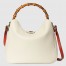 Gucci Diana Medium Shoulder Bag in White Cuir Leather