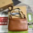 Gucci Diana Large Shoulder Bag in Brown Cuir Leather