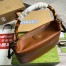 Gucci Diana Large Shoulder Bag in Brown Cuir Leather