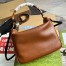 Gucci Diana Large Shoulder Bag in Brown Cuir Leather