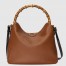 Gucci Diana Large Shoulder Bag in Brown Cuir Leather