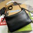 Gucci Diana Large Shoulder Bag in Black Cuir Leather