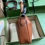 Gucci Diana Small Shoulder Bag in Brown Cuir Leather