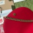 Gucci GG Marmont Mini Chain Bag in Red Chevron Calfskin