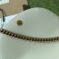 Gucci GG Marmont Mini Chain Bag in White Chevron Calfskin