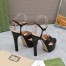 Gucci Platform Sandals 135mm in Black Leather