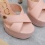 Gucci Platform Sandals 135mm in Pink Leather