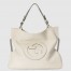 Gucci Blondie Medium Tote Bag in White Calfskin