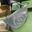 Gucci Blondie Medium Tote Bag in Silver Metallic Leather