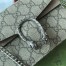 Gucci Dionysus Mini Top Handle Bag in GG Canvas with Taupe Suede
