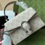 Gucci Dionysus Mini Top Handle Bag in White GG Supreme Canvas