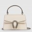 Gucci Dionysus Mini Top Handle Bag in White Leather