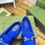 Gucci Women's Horsebit Loafers in Blue Satin with Crystals