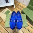 Gucci Women's Horsebit Loafers in Blue Satin with Crystals