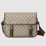 Gucci Men's Messenger Bag in Beige GG Supreme Canvas
