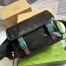 Gucci Men's Messenger Bag in Black GG Crystal Canvas