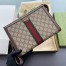 Gucci Ophidia GG Portfolio Pouch in Beige GG Canvas