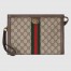 Gucci Ophidia GG Portfolio Pouch in Beige GG Canvas