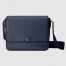 Gucci Ophidia Medium Messenger Bag in Blue GG Supreme Canvas