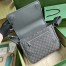 Gucci Ophidia Medium Messenger Bag in Grey GG Supreme Canvas