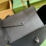 Gucci Jackie 1961 Small Shoulder Bag in Black Grained Leather