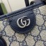 Gucci Ophidia Small Tote Bag in Beige/Blue GG Supreme Canvas