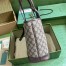 Gucci Ophidia Small Tote Bag in Beige/Ebony GG Supreme Canvas