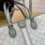 Gucci Ophidia Small Tote Bag in Dusty Blue GG Supreme Canvas
