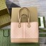 Gucci Ophidia Small Tote Bag in Dusty Pink GG Supreme Canvas
