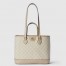 Gucci Ophidia Small Tote Bag in Beige/White GG Supreme Canvas