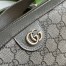 Gucci Men's Ophidia Medium Crossbody in Grey GG Supreme Canvas
