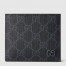 Gucci Bi-fold Wallet in Black Supreme Canvas with Grey Interior