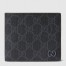 Gucci Bi-fold Coin Wallet in Black Supreme Canvas with Grey Interior
