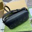 Gucci Mini messenger Bag in Black Grained Leather